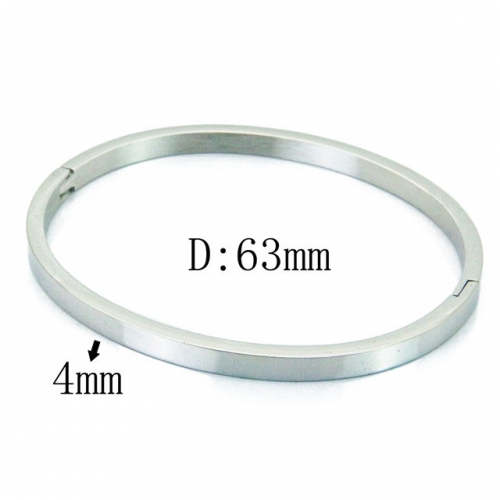 BaiChuan Wholesale Stainless Steel 316L Popularity Bangle NO.#BC59B0616ML