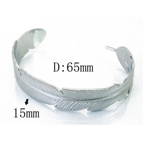 Wholesale Crystal/Zircon Stainless steel 316L Bangles NO.#BC64B1395PQ