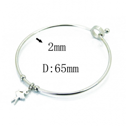 Wholesale Stainless Steel 316L Popularity Bangle NO.#BC58B0474LB