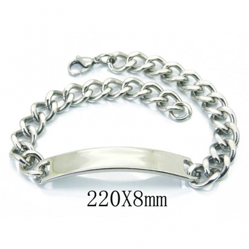 Wholesale Stainless Steel 316L ID Bracelets NO.#BC08B0691LT