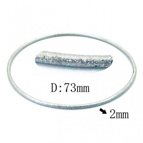 BaiChuan Wholesale Stainless Steel 316L Popularity Bangle NO.#BC81B0580J