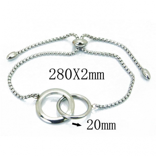 Wholesale Stainless Steel 316L Fashion Anklets NO.#BC59B0604OY