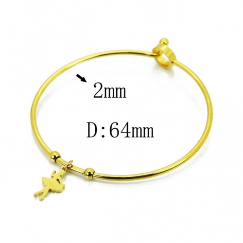 Wholesale Stainless Steel 316L Popularity Bangle NO.#BC58B0476LLW