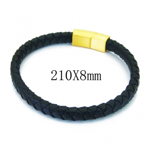 BC Wholesale Jewelry Fashion Leather Bracelet NO.#BC37B0067HIR