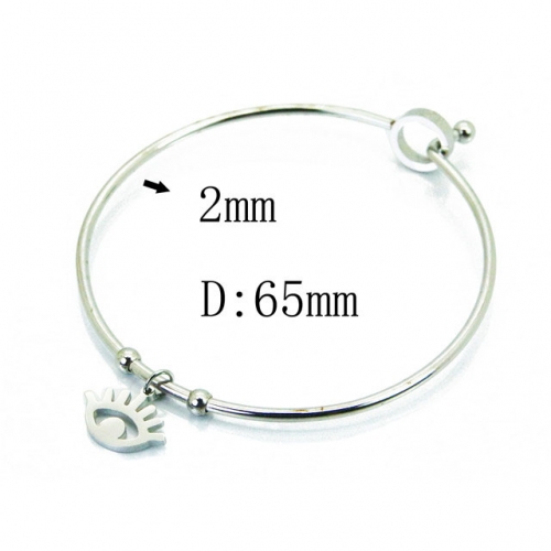 Wholesale Stainless Steel 316L Popularity Bangle NO.#BC58B0466LR