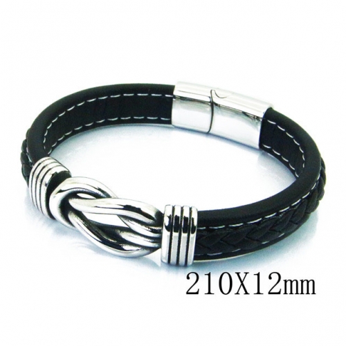 BC Wholesale Jewelry Fashion Leather Bracelet NO.#BC23B0315HKT