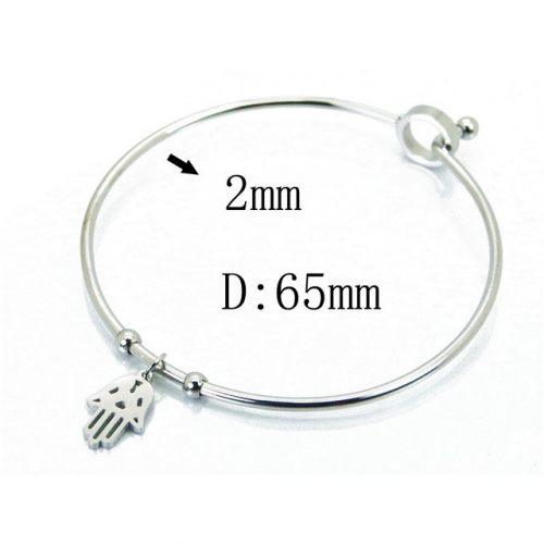 Wholesale Stainless Steel 316L Popularity Bangle NO.#BC58B0468LY