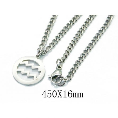 Wholesale Stainless Steel 316L Necklace (Font Pendant) NO.#BC39N0508JA