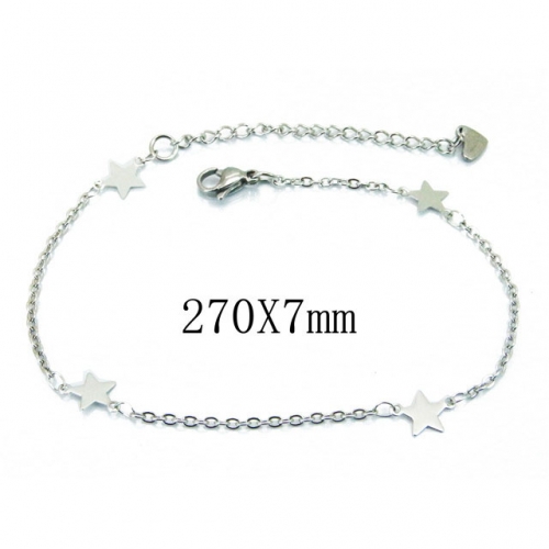 Wholesale Stainless Steel 316L Fashion Anklets NO.#BC39B0503ILA