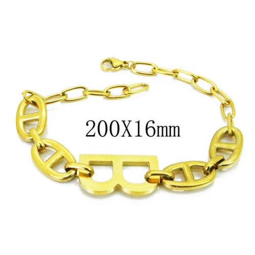 Wholesale Stainless Steel 316L Popular Bracelet NO.#BC32B0168HRR