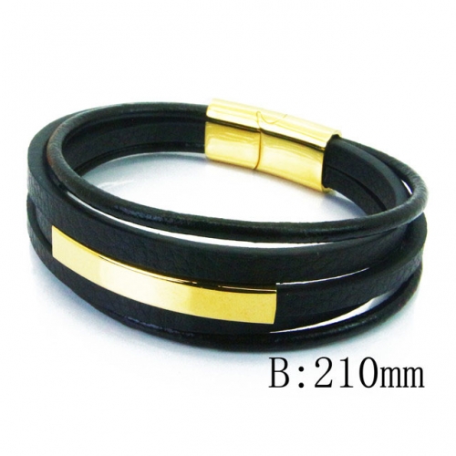BC Wholesale Jewelry Fashion Leather Bracelet NO.#BC23B0355HJG