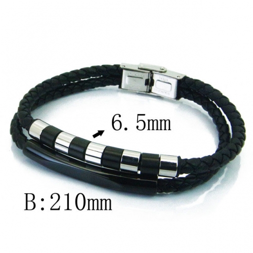 BC Wholesale Jewelry Fashion Leather Bracelet NO.#BC23B0327HMC