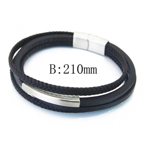 BC Wholesale Jewelry Fashion Leather Bracelet NO.#BC37B0052HKS