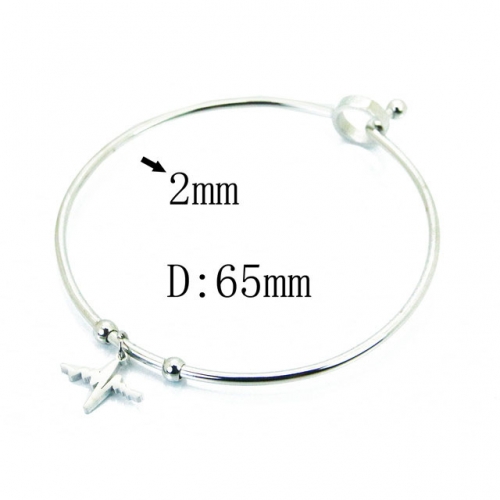 Wholesale Stainless Steel 316L Popularity Bangle NO.#BC58B0472LC