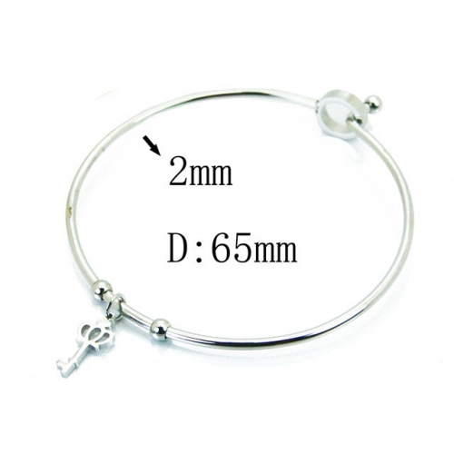 Wholesale Stainless Steel 316L Popularity Bangle NO.#BC58B0471LX