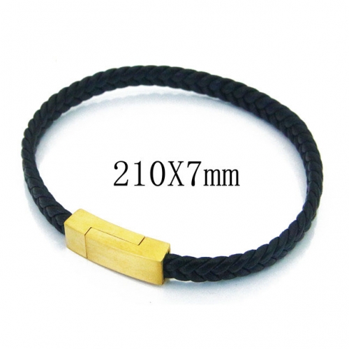 BC Wholesale Jewelry Fashion Leather Bracelet NO.#BC37B0064HDD