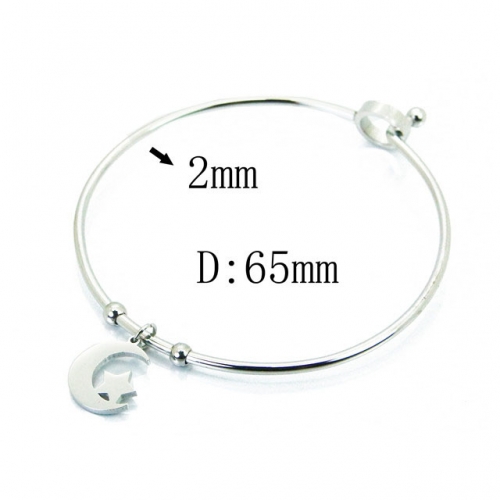 Wholesale Stainless Steel 316L Popularity Bangle NO.#BC58B0470LZ