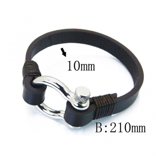 BC Wholesale Jewelry Fashion Leather Bracelet NO.#BC37B0055HKD