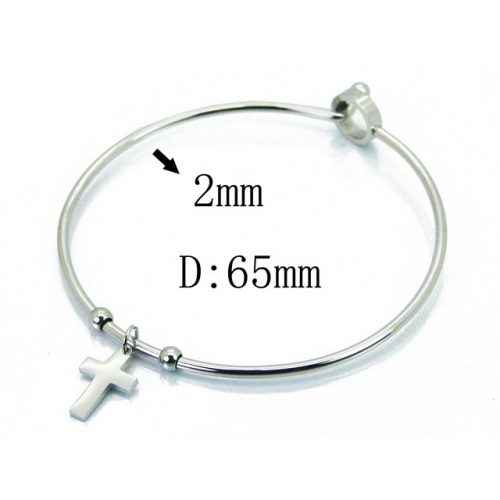 Wholesale Stainless Steel 316L Popularity Bangle NO.#BC58B0467LT