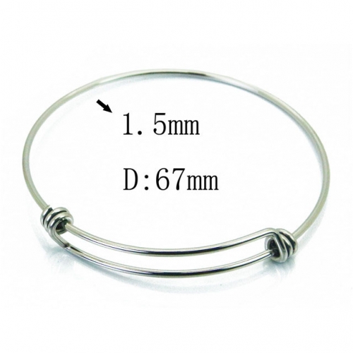 Wholesale Stainless Steel 316L Popularity Bangle NO.#BC58B0488JL