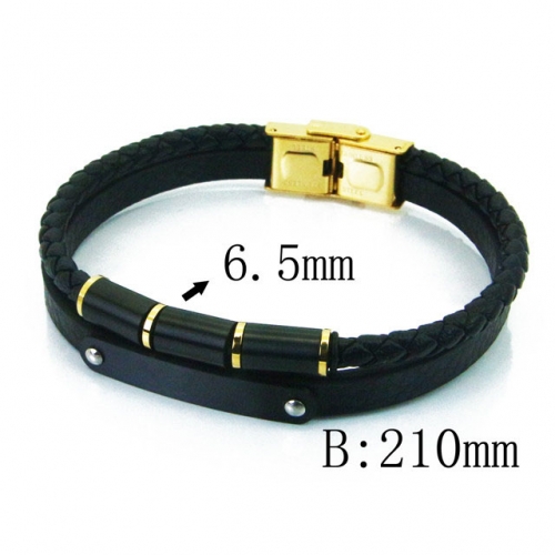 BC Wholesale Jewelry Fashion Leather Bracelet NO.#BC23B0331HOV