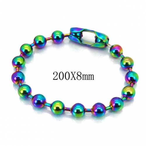 Wholesale Stainless Steel 316L Steel Bead Bracelets NO.#BC39B0553LS