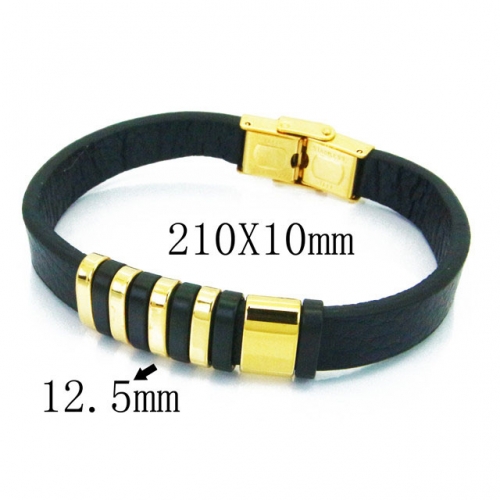 BC Wholesale Jewelry Fashion Leather Bracelet NO.#BC23B0301HLD