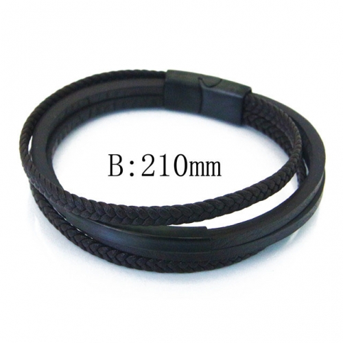 BC Wholesale Jewelry Fashion Leather Bracelet NO.#BC37B0054HMA