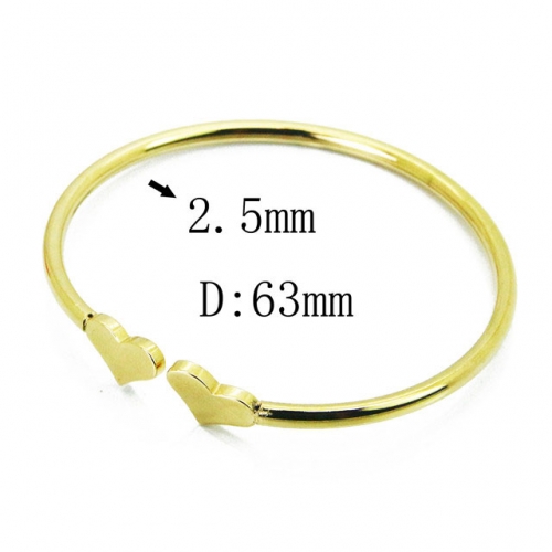 Wholesale Crystal/Zircon Stainless steel 316L Bangles NO.#BC58B0514MC
