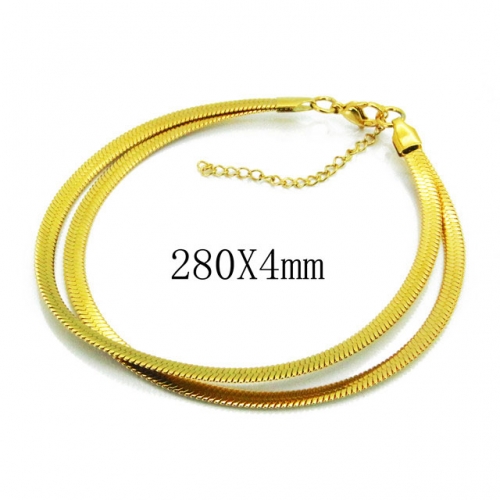 Wholesale Stainless Steel 316L Fashion Anklets NO.#BC08B0691NZ
