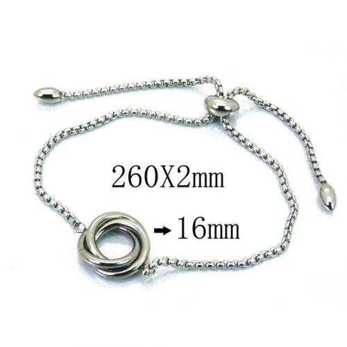 Wholesale Stainless Steel 316L Fashion Anklets NO.#BC59B0621OY
