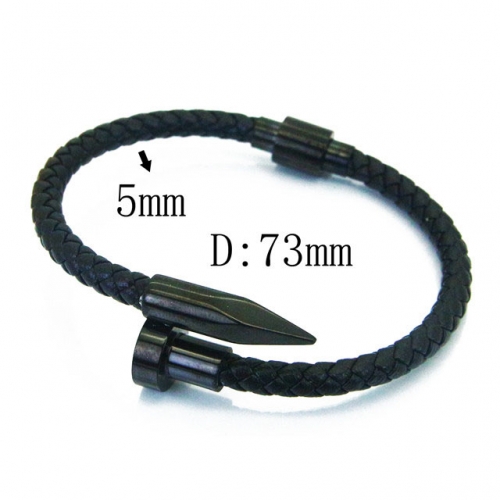 BC Wholesale Jewelry Fashion Leather Bracelet NO.#BC37B0059HLS