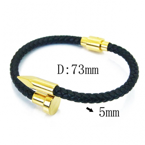 BC Wholesale Jewelry Fashion Leather Bracelet NO.#BC37B0058HLS