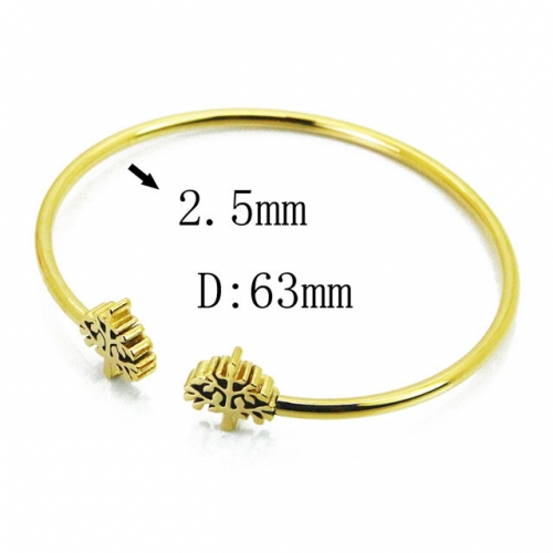 Wholesale Crystal/Zircon Stainless steel 316L Bangles NO.#BC58B0517MS