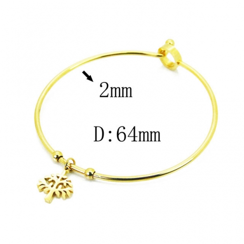 Wholesale Stainless Steel 316L Popularity Bangle NO.#BC58B0480LLG