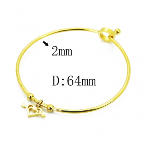 Wholesale Stainless Steel 316L Popularity Bangle NO.#BC58B0482LLW
