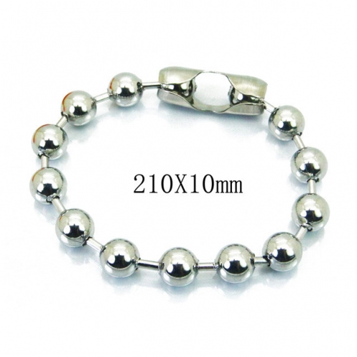 Wholesale Stainless Steel 316L Steel Bead Bracelets NO.#BC39B0551KX