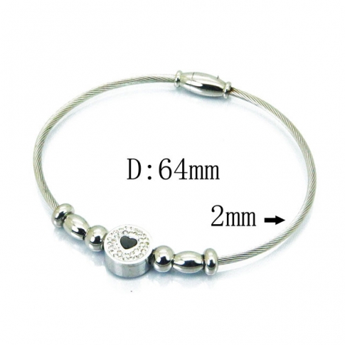 Wholesale Stainless Steel 316L Popularity Bangle NO.#BC24B0060HJL