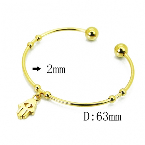 Wholesale Stainless Steel 316L Popularity Bangle NO.#BC58B0491KT