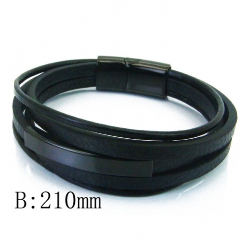 BC Wholesale Jewelry Fashion Leather Bracelet NO.#BC23B0356HJT