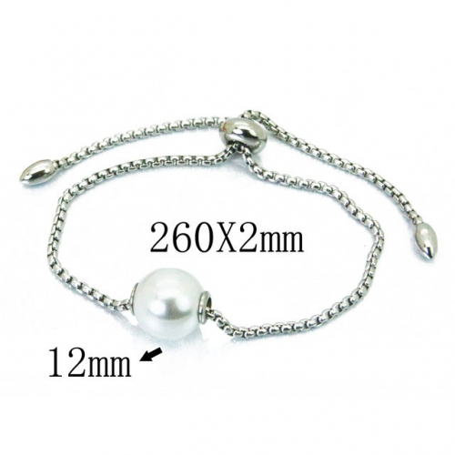 Wholesale Stainless Steel 316L Fashion Anklets NO.#BC59B0606OS