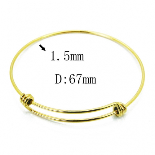 Wholesale Stainless Steel 316L Popularity Bangle NO.#BC58B0489KX