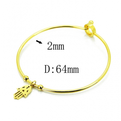 Wholesale Stainless Steel 316L Popularity Bangle NO.#BC58B0487LLS