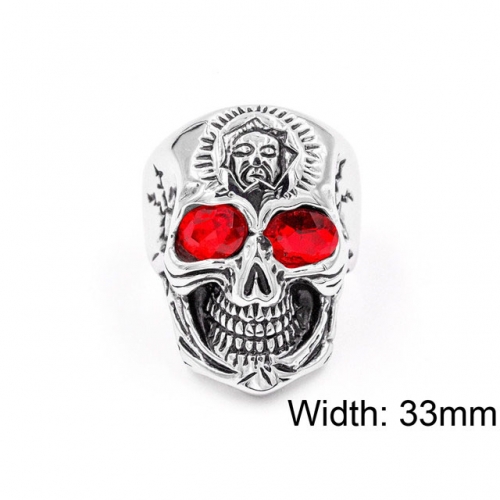 BC Jewelry Wholesale Stainless Steel 316L Skull Rings NO.#SJ10R002
