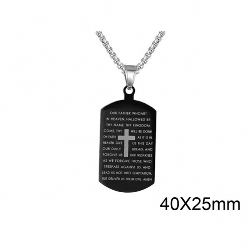 Wholesale Stainless Steel 316L Scripture Series Pendants Without Chain NO.#SJ15P365