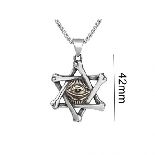 Wholesale Stainless Steel 316L Evil Eye Pendant Without Chain NO.#SJ15P317