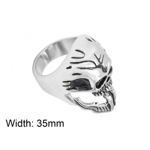 BC Jewelry Wholesale Stainless Steel 316L Skull Rings NO.#SJ10R039