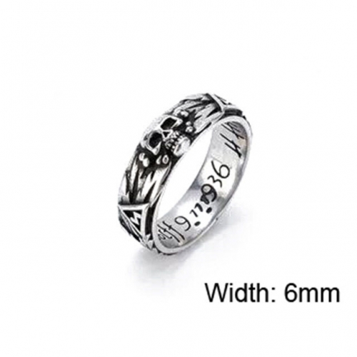 BC Jewelry Wholesale Stainless Steel 316L Skull Rings NO.#SJ15R337