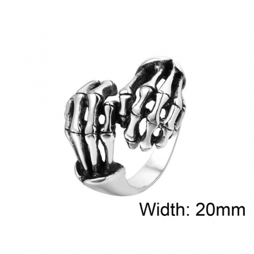 BC Jewelry Wholesale Stainless Steel 316L Skull Rings NO.#SJ15R528