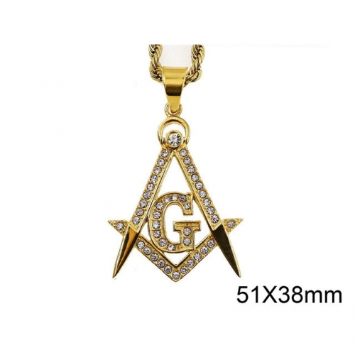 BC Jewelry Wholesale Stainless Steel 316L CZ Pendant Without Chain NO.#SJ37P116